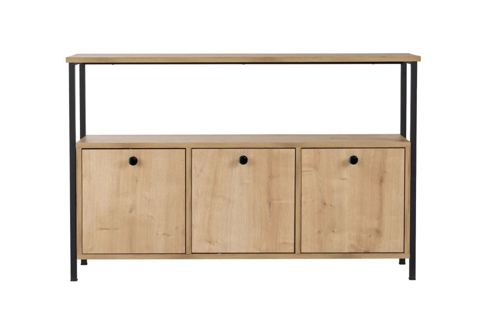 Buffet en bois beige 120 x 30 x 77 cm Buffet en bois beige 120 x 30 x 77 cm