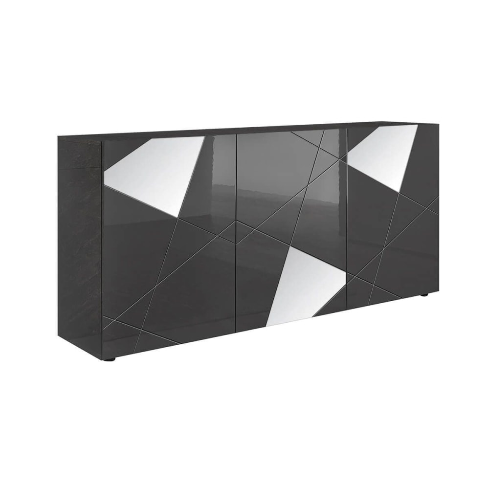Buffet  3 portes finition - miroirs