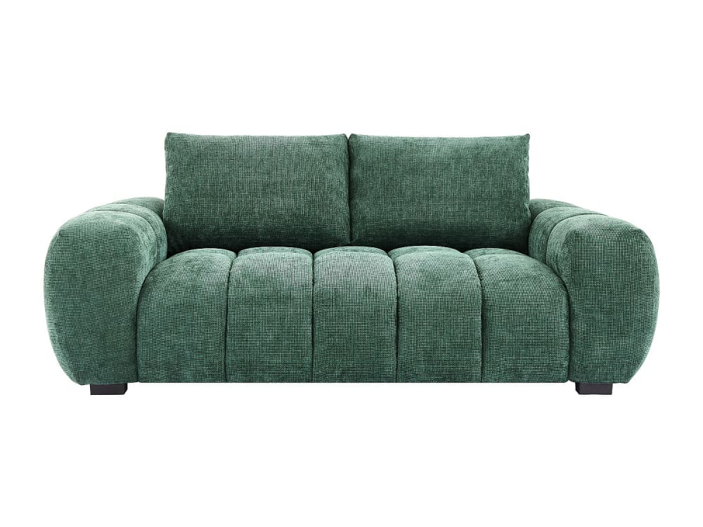 Canapé fixe polyester 3 places vert} Canapé fixe polyester 3 places vert}