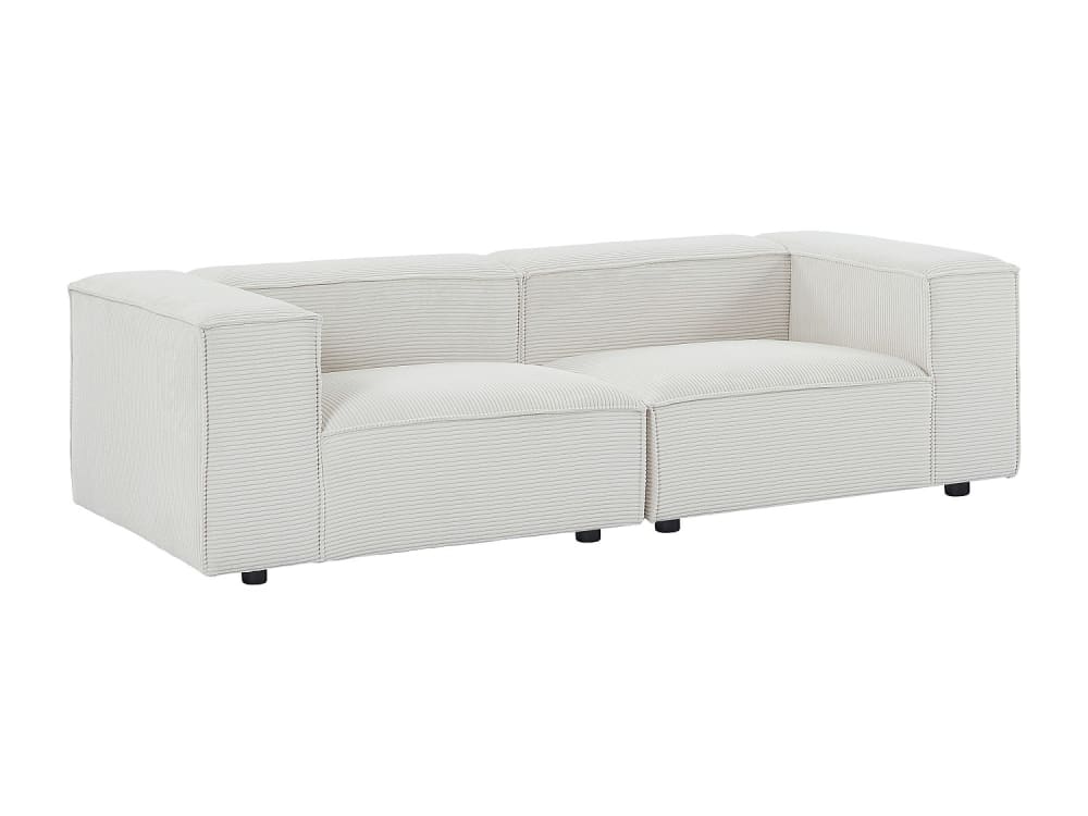 Canapé modulable velours 3 places beige}