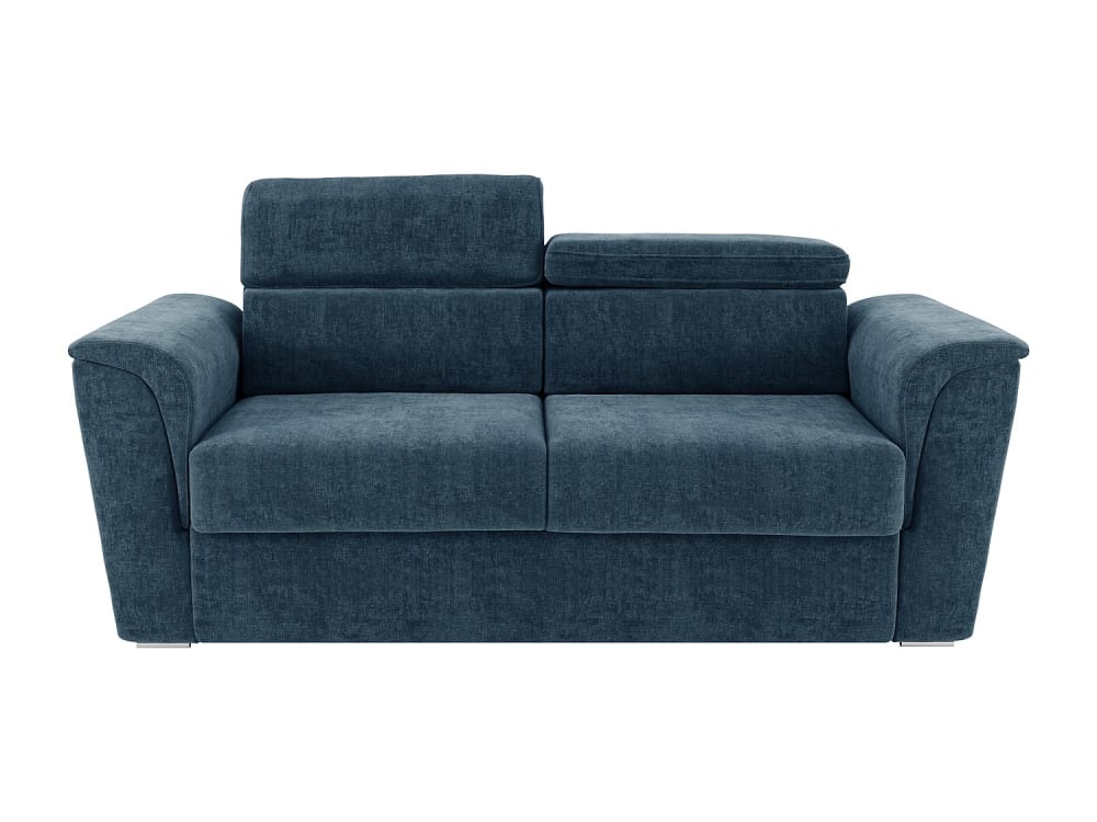 Canapé convertible polyester 3 places bleu} Canapé convertible polyester 3 places bleu}