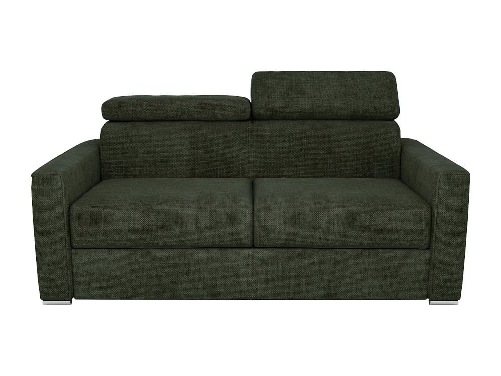 Canapé convertible polyester 3 places vert sapin} Canapé convertible polyester 3 places vert sapin}
