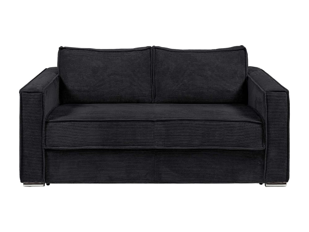 Canapé convertible velours - noir