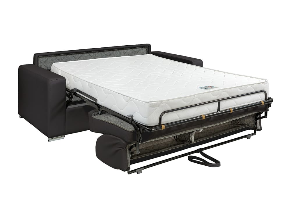Canapé convertible simili - cuir