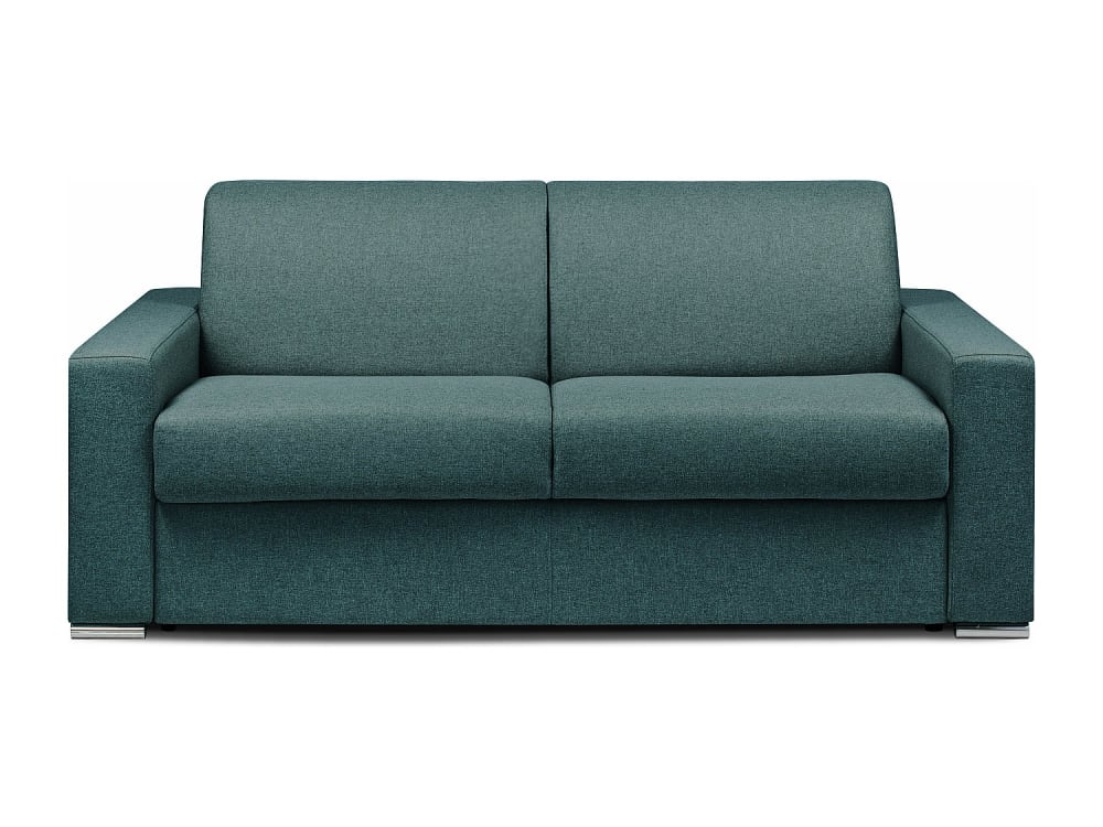 Canapé convertible polyester 3 places bleu} Canapé convertible polyester 3 places bleu}