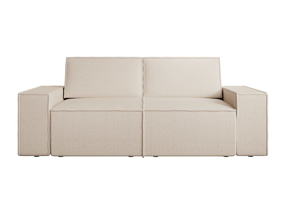 Canapé fixe polyester 3 places beige}
