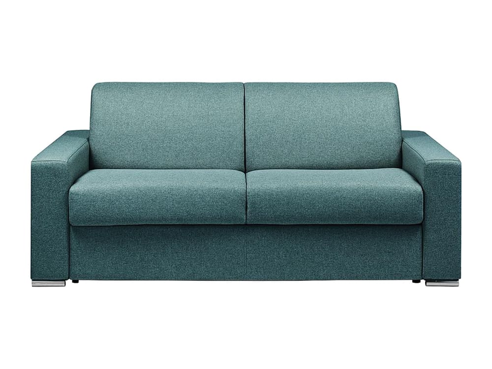 Canapé convertible polyester 3 places bleu} Canapé convertible polyester 3 places bleu}