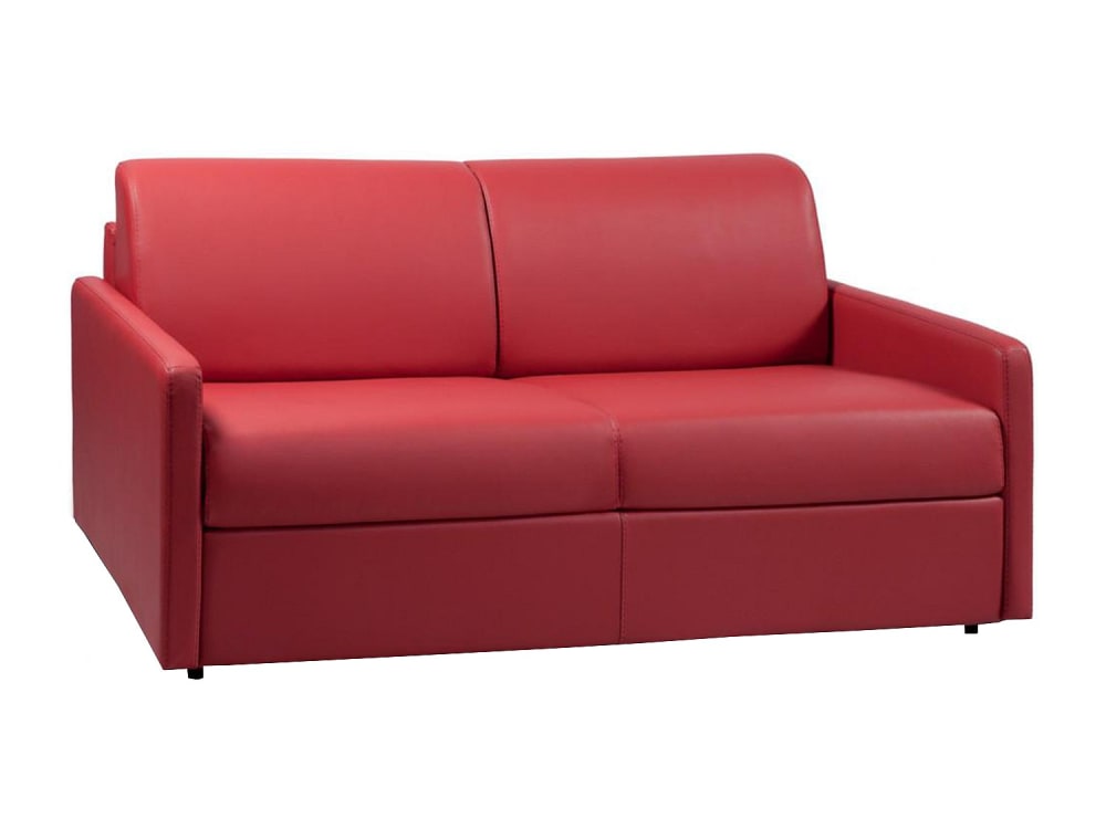 Canapé convertible simili - cuir