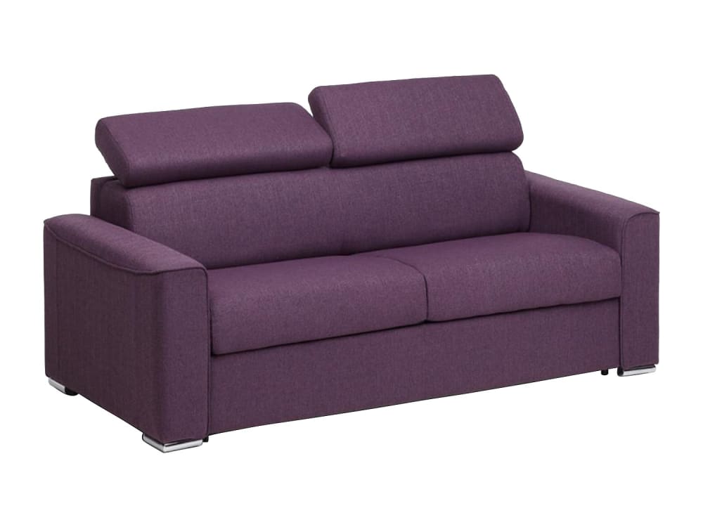 Canapé convertible polyester 3 places violet}