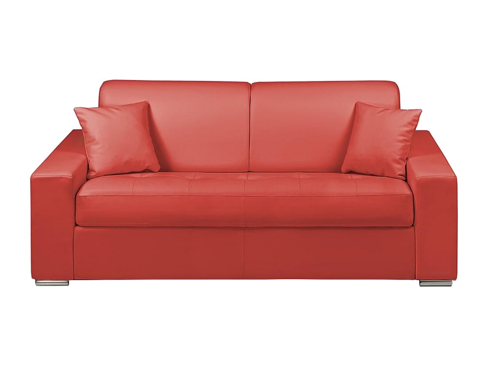 Canapé convertible simili - cuir