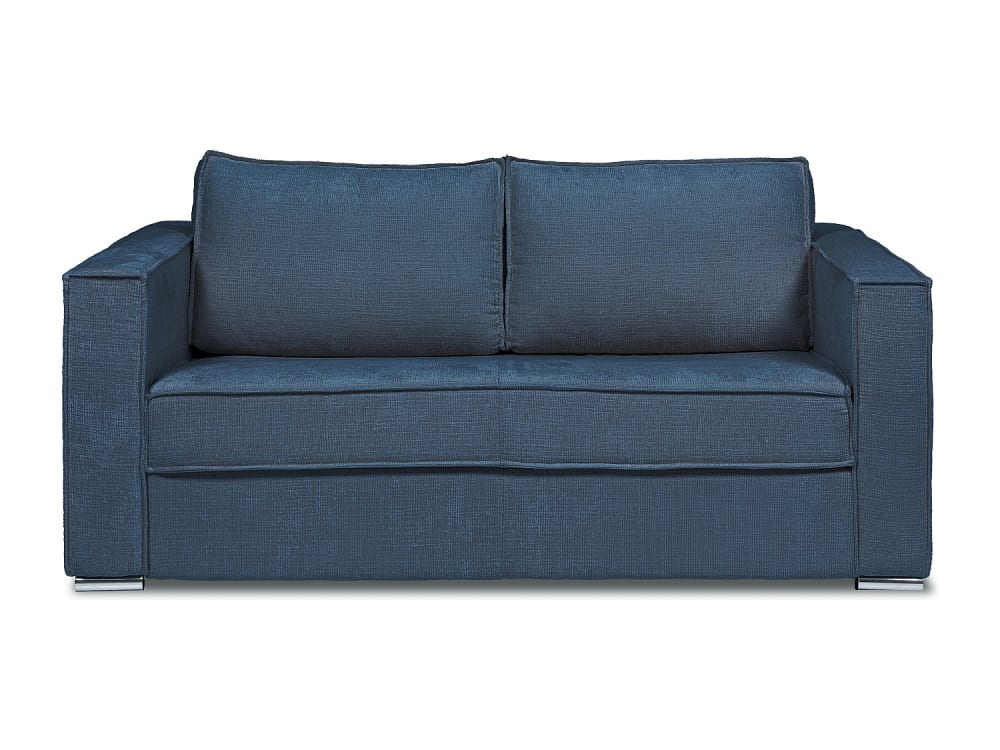 Canapé convertible polyester 3 places bleu}