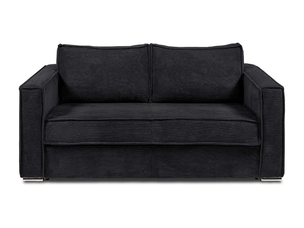 Canapé convertible velours - noir
