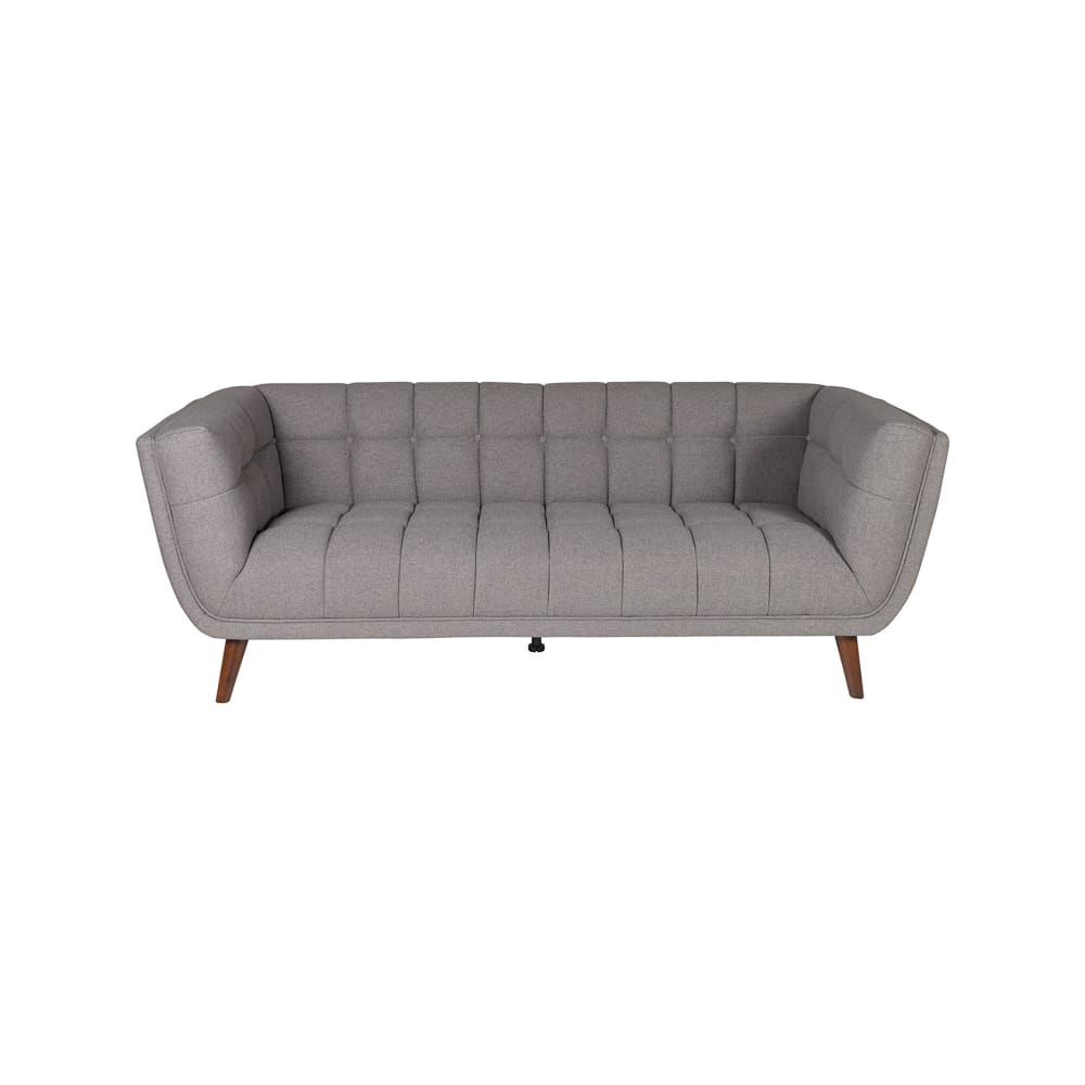 Canapé 3 places en tissu gris foncé Canapé 3 places en tissu gris foncé