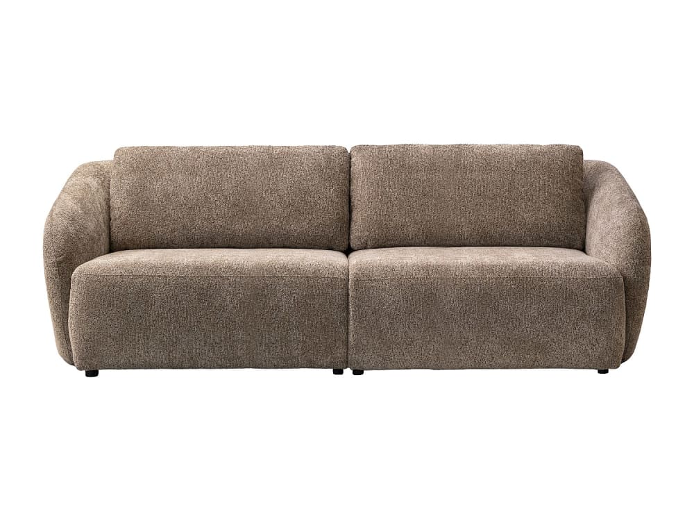 Canapé fixe polyester - taupe