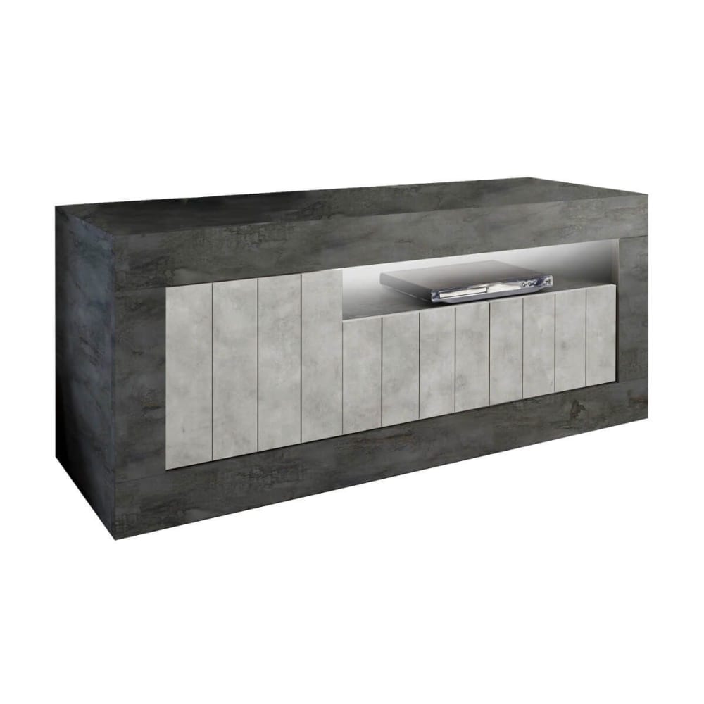 Meuble  tv 3 portes 1 - gris niche