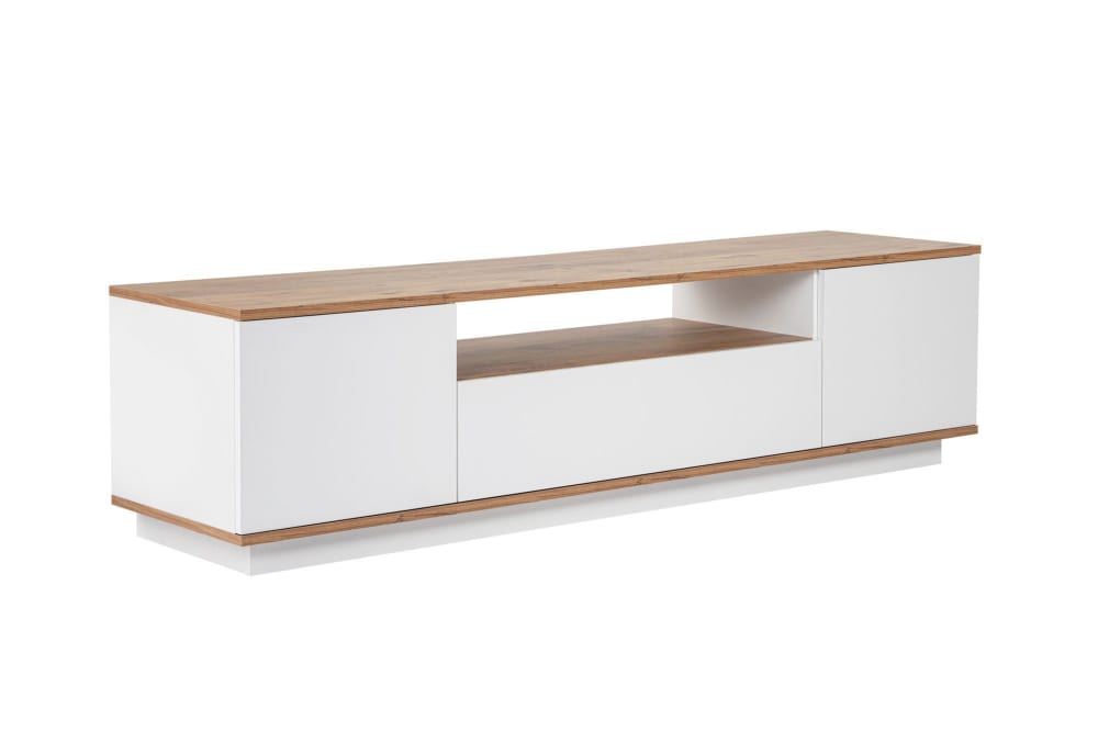 Meuble tv en bois marron 180 x 44,5 x 44,6 cm