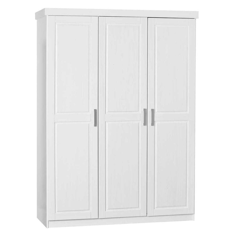 Armoire  3 portes + penderie - bois vernis