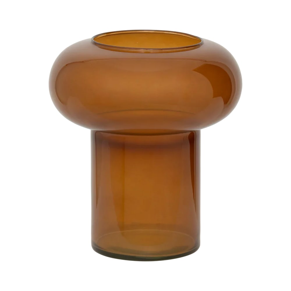 Urban Nature Culture Vase aus Glas orange Ø 21 * 23 cm orange Glas