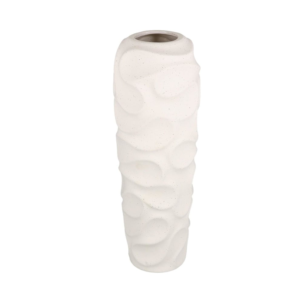 Vase beige en grès 17xh59cm