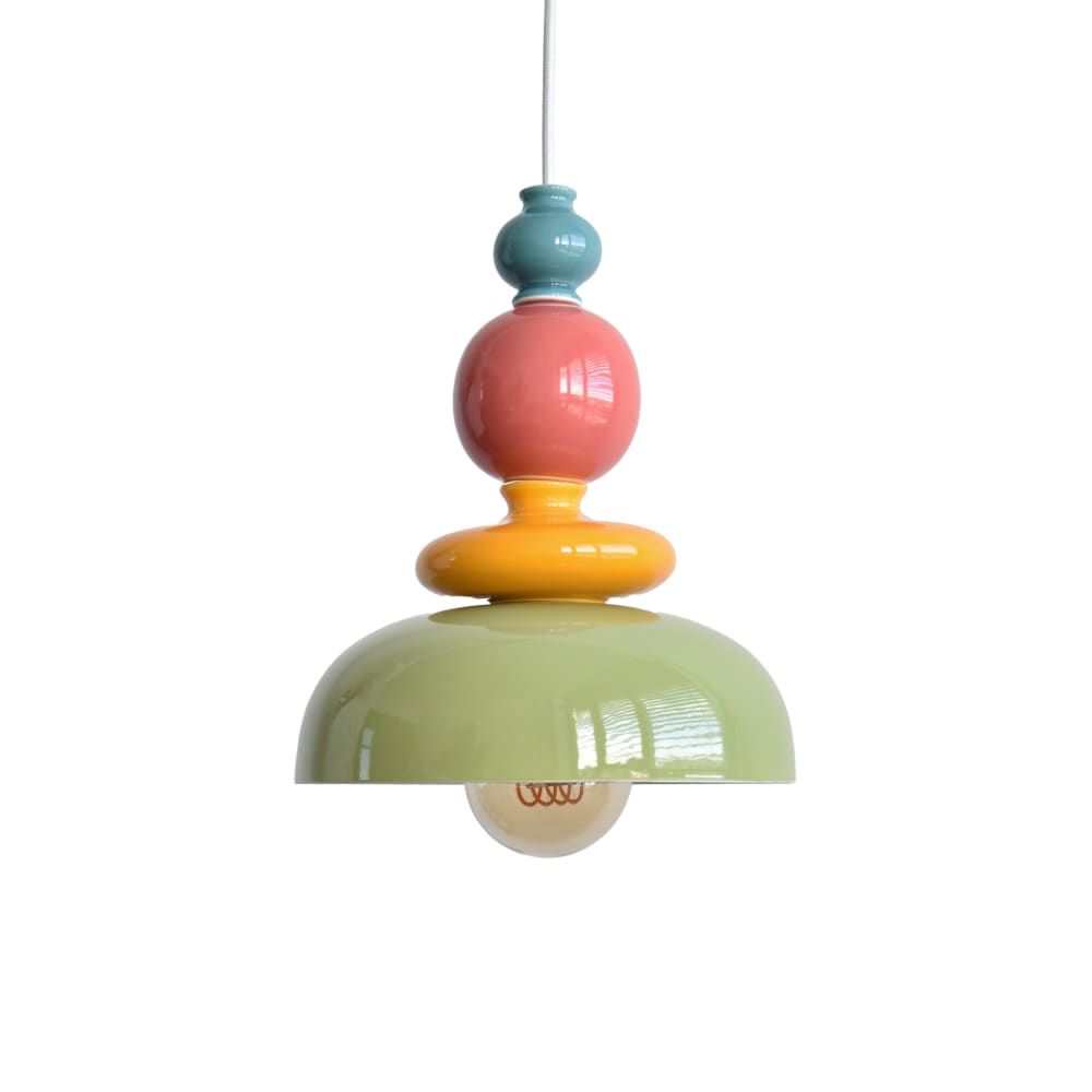 Suspension en céramique multicolore d23,3 cm — vue 4