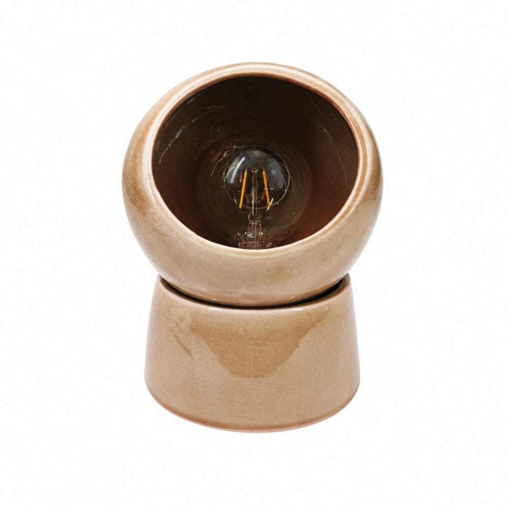 Lampe à poser en céramique beige — vue 4