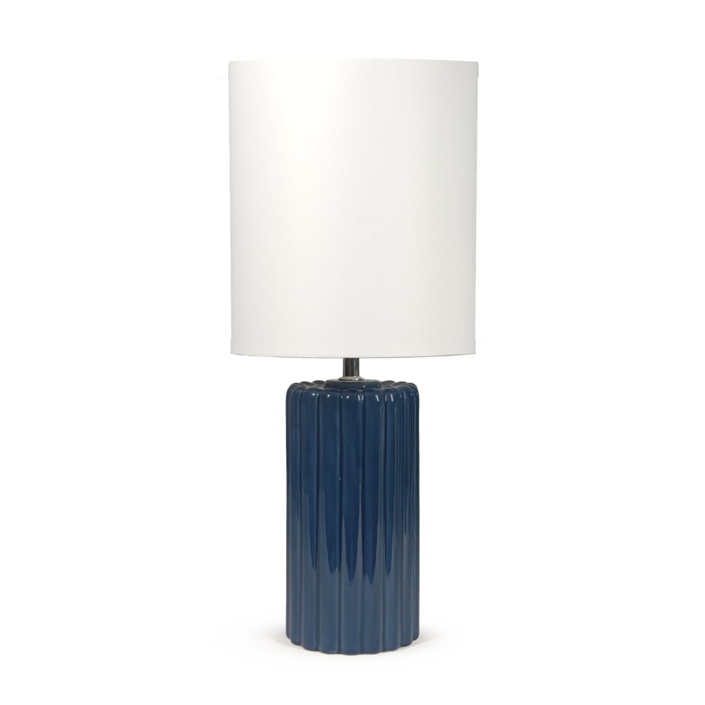 Lampe à poser en céramique - bleue