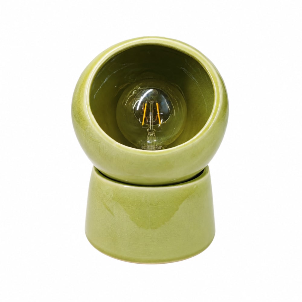 Lampe à poser en céramique verte — vue 4