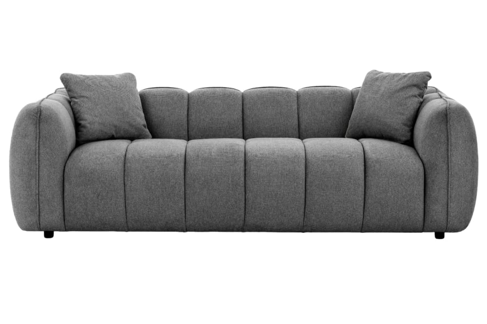 Canapé droit tissu lisse