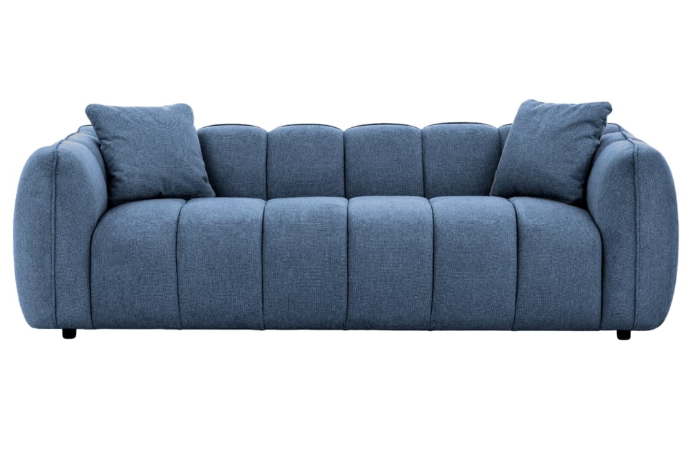 Canapé droit tissu lisse