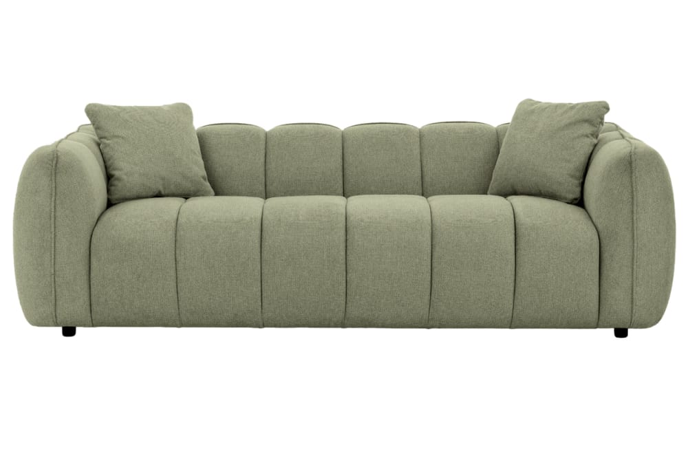 Canapé droit tissu lisse