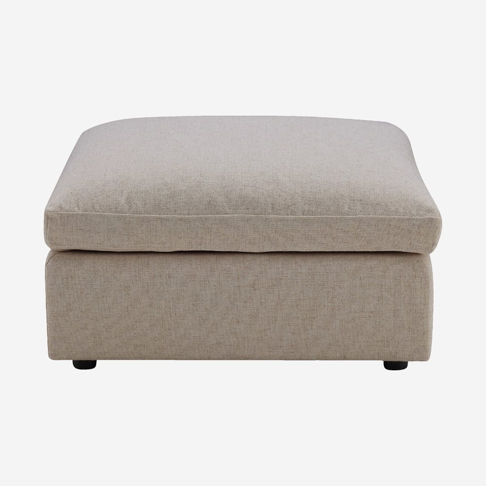 Repose-pieds en tissu - taupe Repose-pieds en tissu - taupe