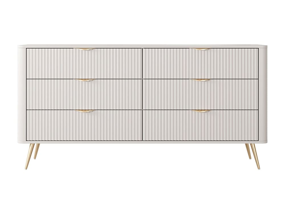 commode effet bois beige