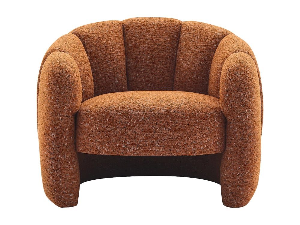 Fauteuil droit  terracotta