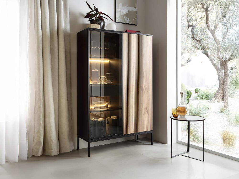 Vitrine mdf noir