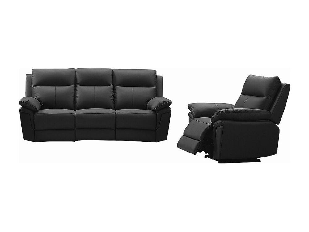 Ensemble canapé fauteuil - cuir