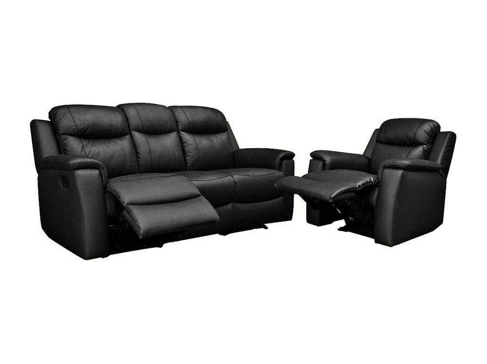 Ensemble canapé fauteuil - cuir