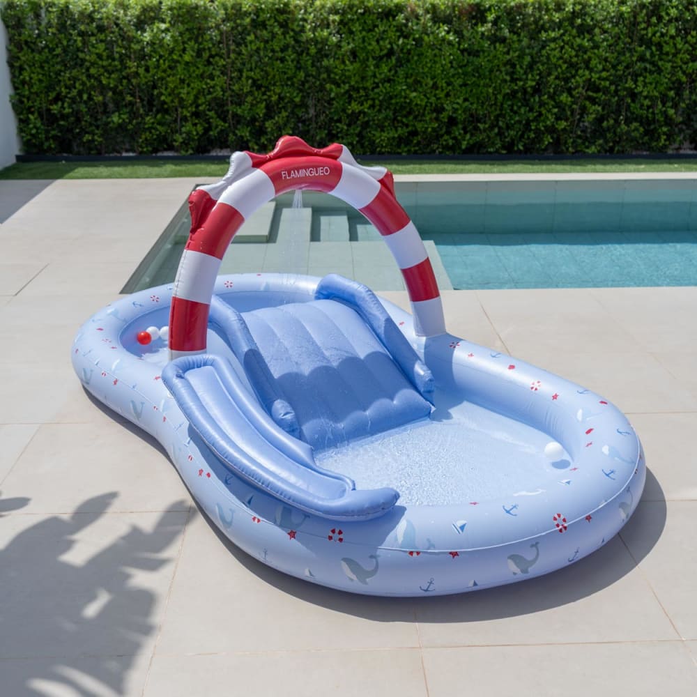 Wasser-Spielcenter mit Rutsche aus PVC lila - Maisons Du Monde