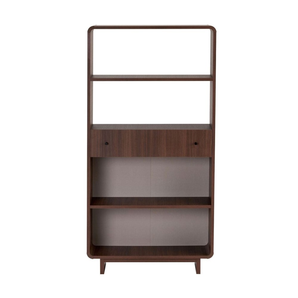 Etagère 1 tiroir, 4 - noyer