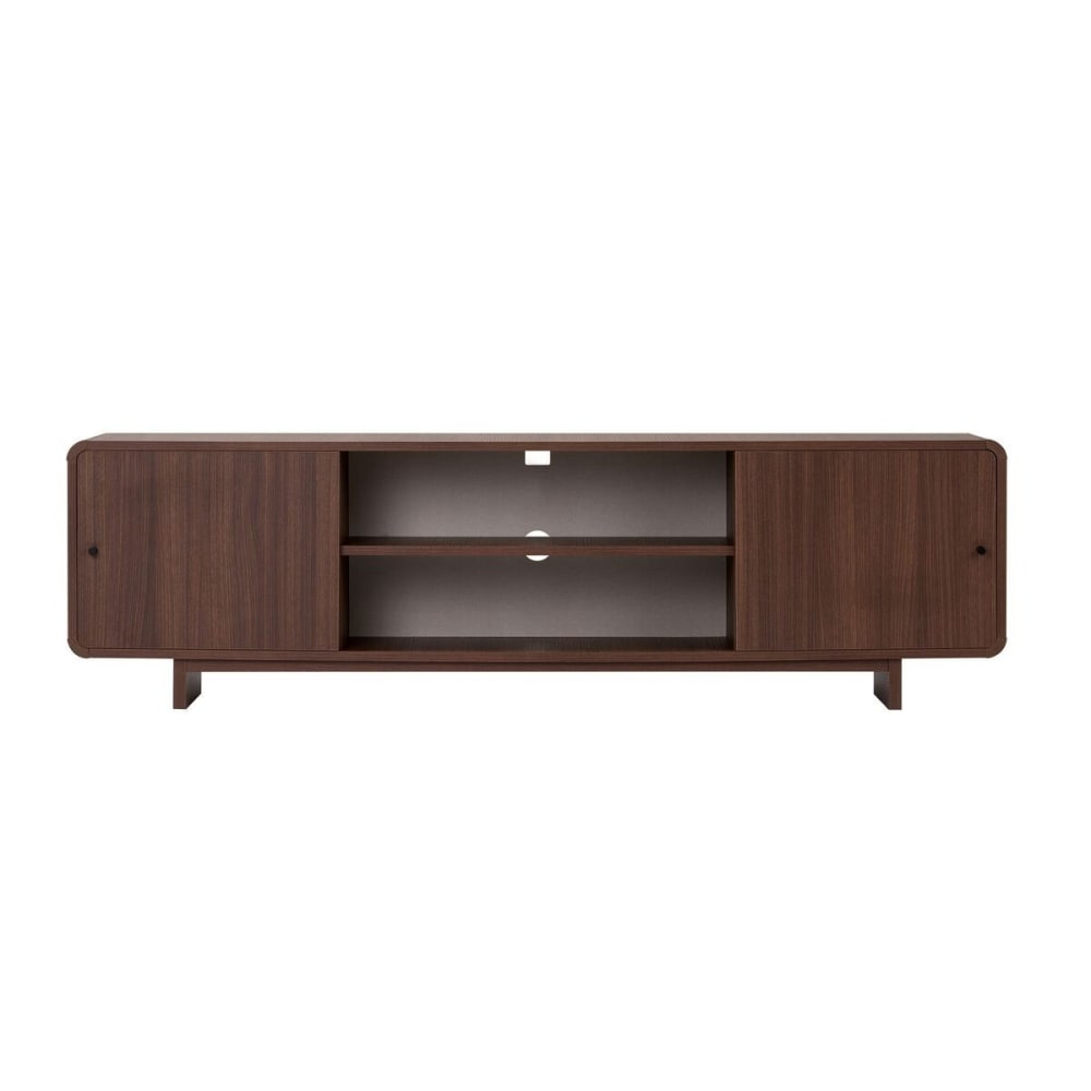 Meuble tv portes, - noyer