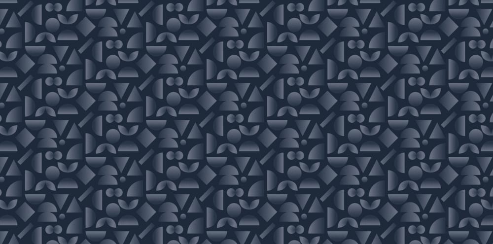 Papier peint kaleido, bleu 525 x 250cm — vue 3