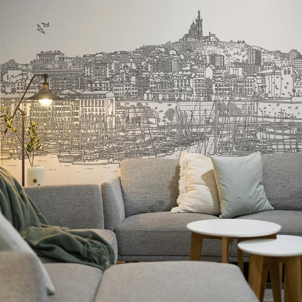 Papier peint  marseille, - 300