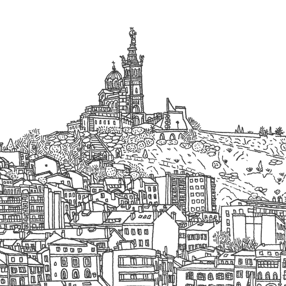 Papier peint marseille, 375 x 250cm — vue 3