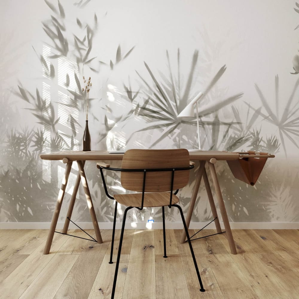 Papier peint  feuilles