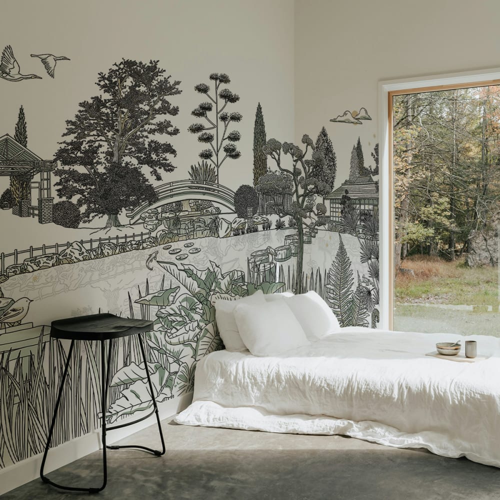 Papier peint  jardin