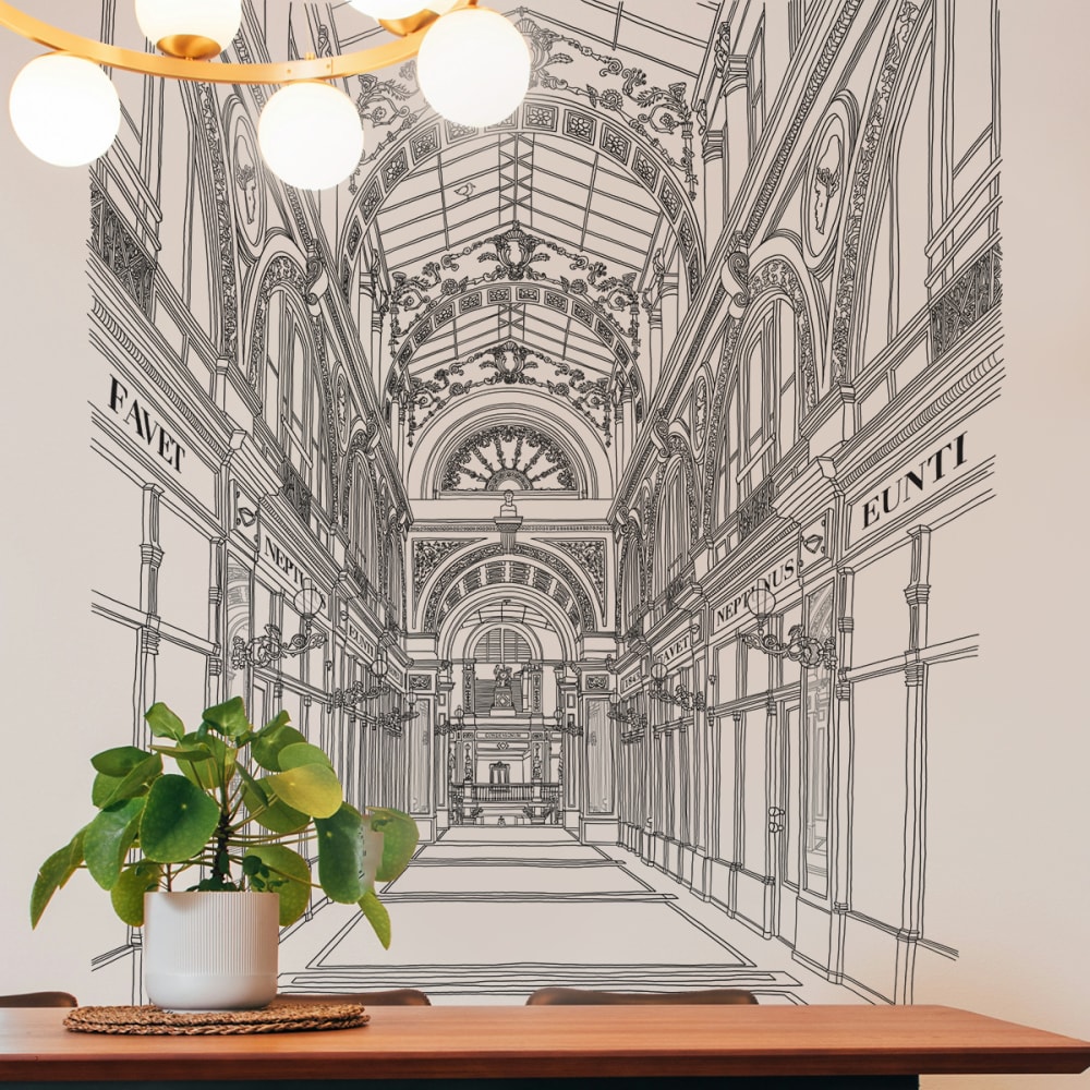 Papier peint  nantes - passage