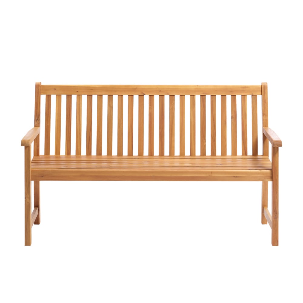 banc de jardin en acacia - massif