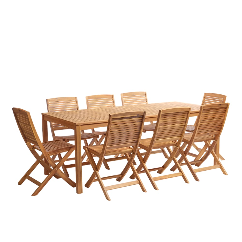 Salon de jardin en acacia - personnes