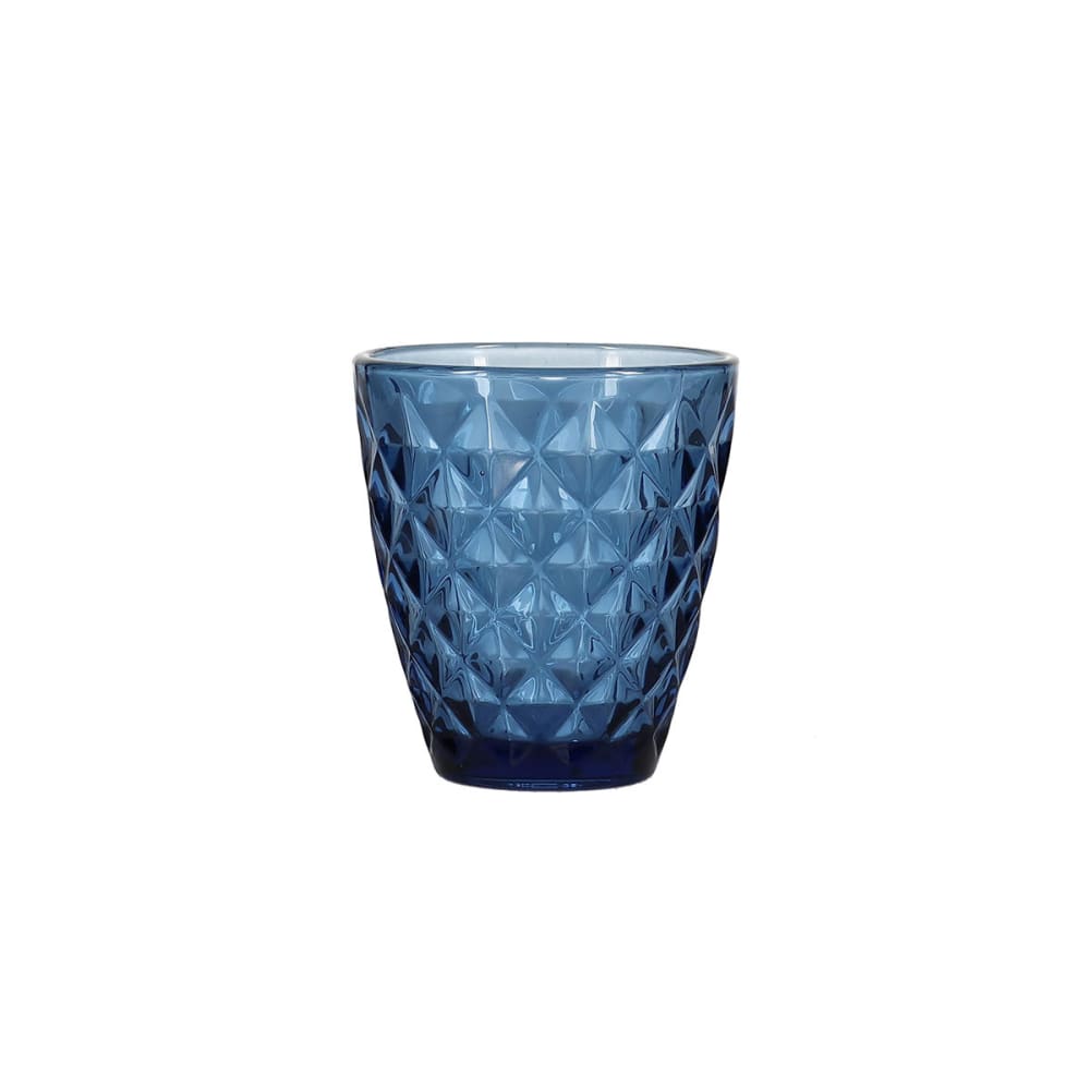 Lot de 4 verre à boire bleu en verre 27cl Lot de 4 verre à boire bleu en verre 27cl