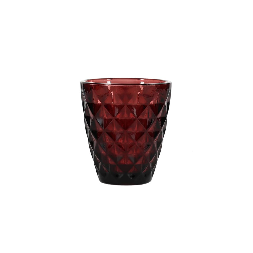 Lot de 4 verre à boire rouge en verre 27cl Lot de 4 verre à boire rouge en verre 27cl
