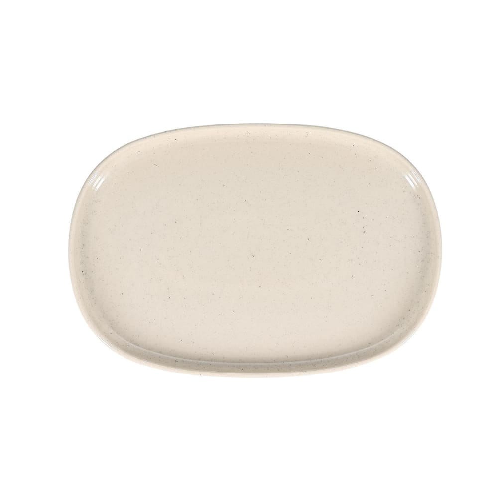 Lot de 2 plats de service beige en grès 33x22,5cm Lot de 2 plats de service beige en grès 33x22,5cm
